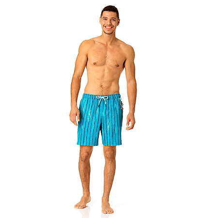 Rugged Shark Men's & Big Men's Swim Trunks, 7" Inseam, Sizes S-L $2.75