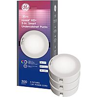 3-Pack GE Cync Reveal HD+ Smart Undercabinet Puck Light Fixtures $50.39 + Free Shipping