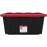 27-Gallon Hyper Tough Snap Lid Plastic Storage Bin Container (Black w/ Red Lid) $9.97 + Free S&H w/ Walmart+ or on $35+