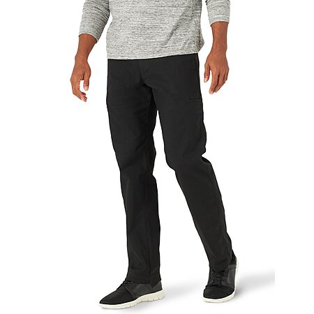 Lee Men's Extreme Motion Canvas Cargo Pant (Black) $19