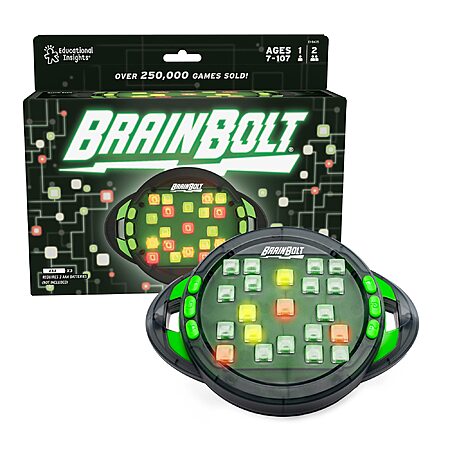 BrainBolt Handheld Electronic Memory Game with Lights & Sounds $13.63 ...