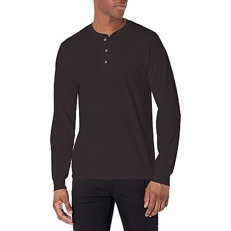 Hanes Long Sleeve Henley for $5.75!
