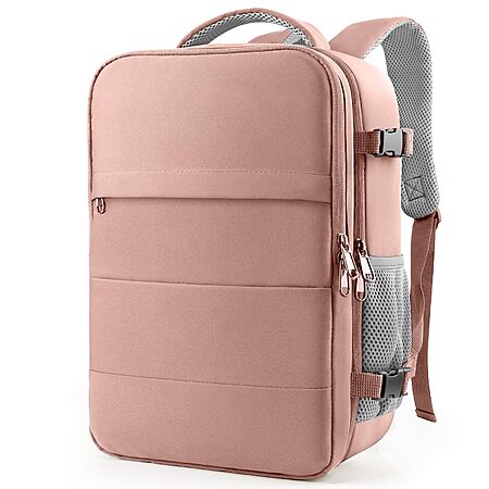HOTOR Travel Backpack for 15.6" Laptop (Pink or Black) $19.98 + Free Shipping w/ Prime or on $35+