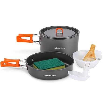 9-Pc Odoland Nonstick Camping Cookware Set