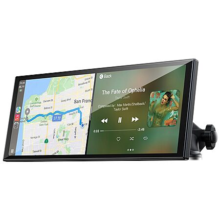 LAMTTO 9.26" Wireless Screen for Car w/ CarPlay & Android Auto $59.39 + Free Shipping