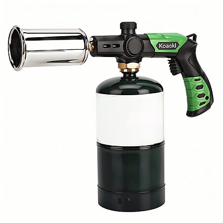 KOACKL Adjustable Flame Propane Torch (Black) $17 