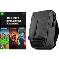 Minecraft Triple Bundle Including Digital Game Downloads (Xbox or Windows) + 1020 Coins and In Game Items + MSI Air Gaming Backpack (Grey) from $69.99 + Free Shipping