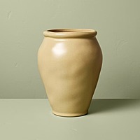 10" Hearth and Hand Smooth Ceramic Urn Vase (Tan) $9.99 + Free Shipping