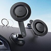 ESR Upgraded MagSafe Phone Car Mount with 2 Metal Rings for iPhone 16/16e/15/14/13/12,S25 $11.99 + Free Shipping w/Prime or $35+