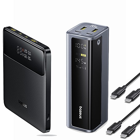Prime Members: Baseus 145W 20,800mAh Power Bank with 2 USB-C and 2 USB-A Port $44.99 +Free Shipping
