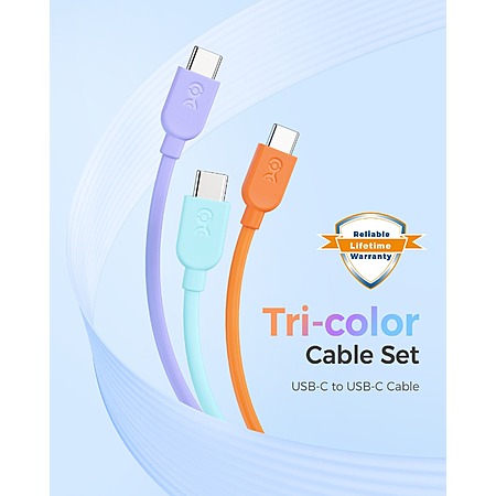 3-Pack 6' Cable Matters USB-C to USB-C 60W Charging Cables $4 & More