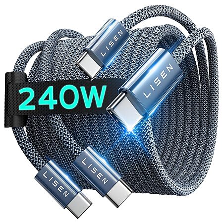 60% Off 2-Pack LISEN USB-C Cables!