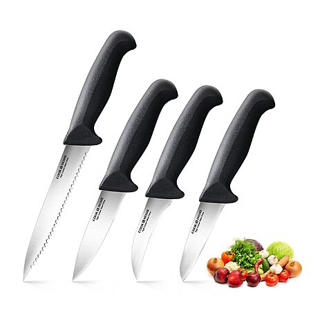 4 Piece Cook N Home Kitchen Paring Knives High Carbon Steel $10.99 + Free Shipping w/Prime or $35+