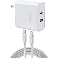 71% OFF BLAVOR USB C Charger, 20W Dual Port USB Fast Wall Charger with Cable for iPhone, Galaxy, iPad and More $4.99