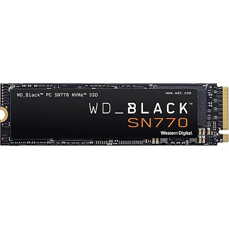 WD_Black 2TB SN770 NVMe Internal Gaming SSD Solid State Drive - Gen4 PCIe, M.2 2280, Up to 5,150 MB/s - WDS200T3X0E - (Renewed) $219.98