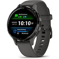 Garmin Venu 3S Slate Stainless Steel Bezel 1.2-Inch AMOLED Touchscreen Display Smart Watch with 41mm Pebble Gray Case and Silicone Band $349.99 at Amazon