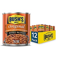 12-Pack 8.3-Oz Bush's Best Baked Beans Original Seasoned w/ Bacon & Brown Sugar $12.65 w/ S&S + Free Shipping w/ Prime or on orders over $35