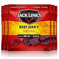 Jack Link's Beef Jerky: 5-Pack 0.625-Oz (Teriyaki) $3.89, 20-Pack 0.63-Oz (Teriyaki) $15.77, 48-Pack 0.625-Oz (Teriyaki) $37.26 w/ S&S + Free Shipping w/ Prime or on $35+