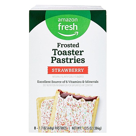 8-Count Amazon Fresh Frosted Toaster Pastries (Strawberry or Cherry) $1.19 w/ S&S + Free Shipping w/ Prime or on orders over $35