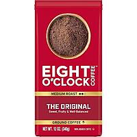 [S&S]Eight O'Clock Coffee(6 Pack) Ground Medium Roast, 12 Ounce $17.61