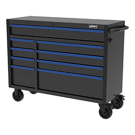 HART 52" 9-Drawer Heavy-Duty Rolling Tool Cabinet w/ Lock $297 + $50 S&H
