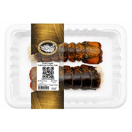 Amazon Fresh: 2-Pack 3-Oz Frozen, Wild Caught, Cold Water Lobster Tails $5 (Select Locations)