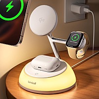 Lamicall Qi2 4-in-1 Magsafe Wireless Charging Station w/ Multi-Color Light $30 + Free Shipping