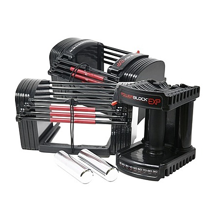 PowerBlock EXP Adjustable Stage 3 Dumbbell Pair Set (70-90 Lbs.) $120 & More + Free Shipping w/ Prime