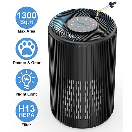 AIRFIRE HEPA Air Purifier for Home up to 1300 Sq.ft $29.59 + Free ...