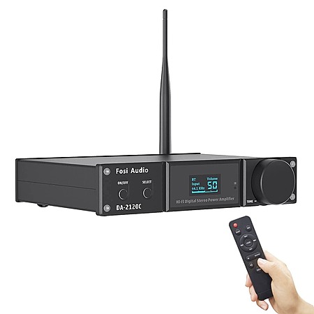 Fosi Audio DA2120C 2.1-Channel Wireless DAC Amplifier with EQ Control ...