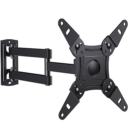 MountFTV Full Motion TV Wall Mount Bracket for 13" to 42" TVs $8 + Free Shipping w/ Walmart+ or orders $35+