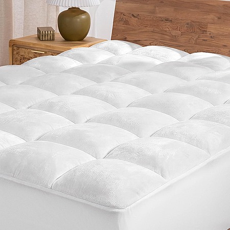 Bare Home Pillow-Top Reversible Mattress Pad (King) $34.99 + Free Shipping w/ Prime or orders $35+
