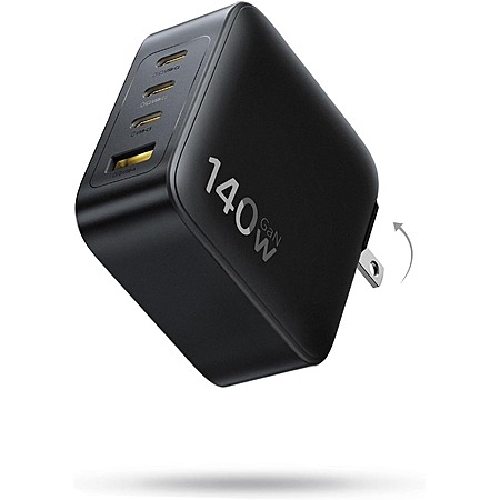 Prime Members: Baseus 4-Port PD3.1 up to 140W USB-C GaN Wall Charger (1x USB-A, 3x USB-C) $35 + Free S&H