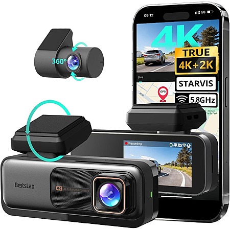 Botslab G980H 4K Front & 2K Rear Dash Camera w/ Sony IMX415 Sensor $79.02 + Free S&H