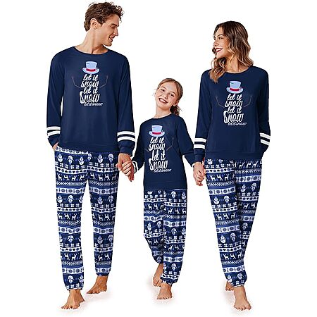 Ekouaer Family Christmas Pajamas Matching Sets (various) $13 each + Free Shipping w/ Prime or orders $35+