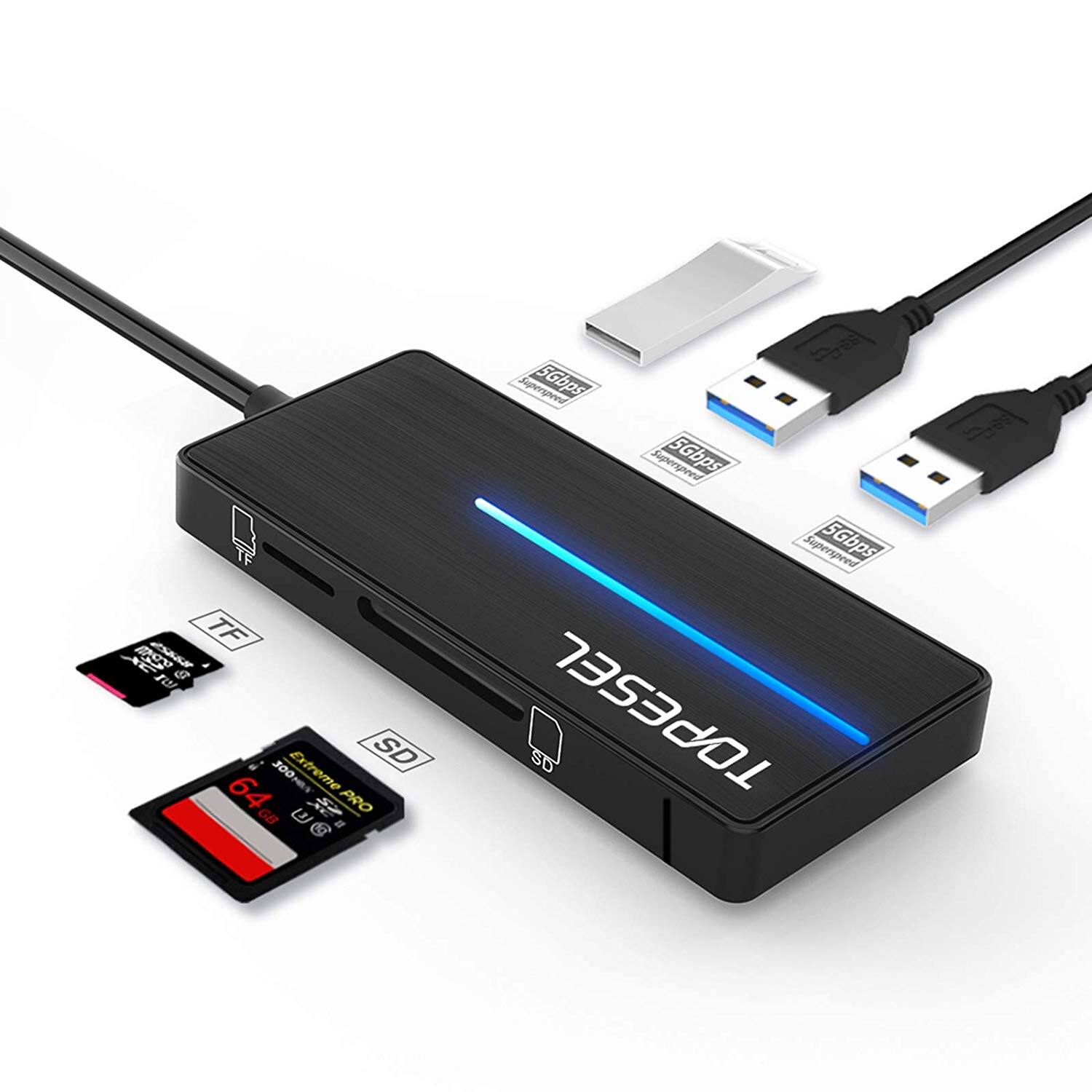KOOTION 4-Port USB 3.0 Hub -  $5.39 + FSSS
