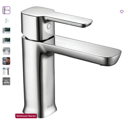 Delta Modern Single Hole Bathroom Faucet with Drain Assembly, Single ...