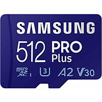 512GB SAMSUNG PRO Plus U3 A2 V30 microSDXC Memory Card + Adapter