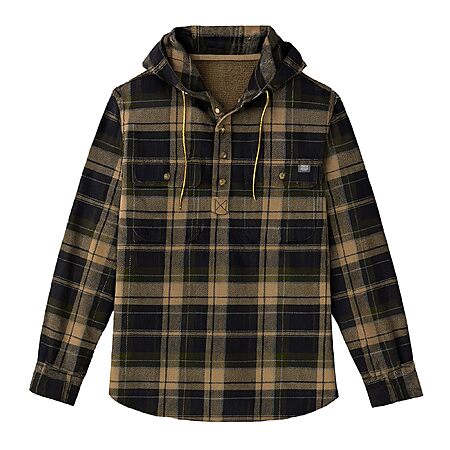 Field & Stream Men's Raghorn Flannel Hoodie, Mallard Plaid, Large