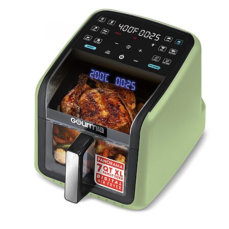 7-QT Gourmia Panorama Digital Air Fryer w/ Holographic Display & 12 Presets $50 + Free Shipping