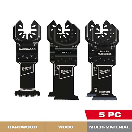 Select Home Depot Stores: 5-Pc Milwaukee OPEN-LOK Variety Oscillating Blade Set $15.90 (In-Store Purchase Only)