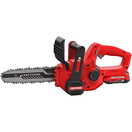 CRAFTSMAN CMCCS610D1 Mini Chainsaw, 10 inch Cordless, Electric Chain ...