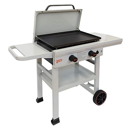 26" LOCO 2-Burner Classic SmartTemp Propane Flat Top Griddle (Chalk) $99 + Free S&H