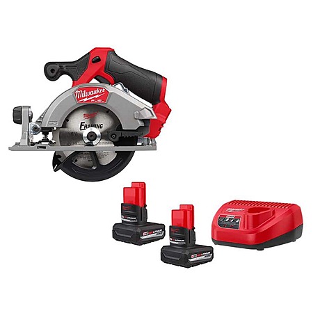 Milwaukee M12 FUEL 12V Li-Ion Brushless 5-3/8" Circular Saw w/ 2x 5.0 Ah Batteries $189 + Free S&H