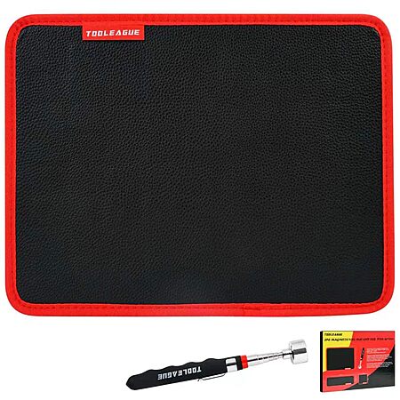TOOLEAGUE Magnetic Tool Mat w/ Telescoping Magnetic Pickup Pen $16