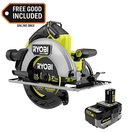 Ryobi ONE+ HP 18V Brushless Cordless 7-1/4" Circular Saw w/ 4.0 Ah Battery $139 + Free S&H