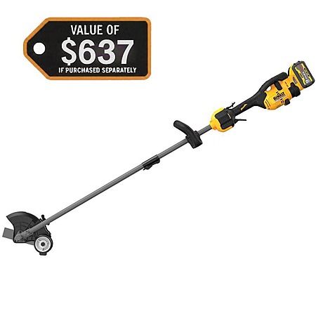 YMMV DeWalt FLEXVOLT 60V MAX 7.5 in. Attachment Capable Edger Kit with (1) FLEXVOLT 3 Ah Battery & Charger Cordless Battery Powered