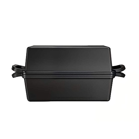 Rottogoon 2 in 1 Cast Iron Loaf Pan with Lid,Even Heat Distribution Bread Baking Pans for Sourdough,Homemade Bread,Cake,Meatloaf