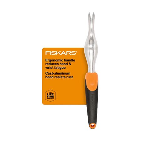 Fiskars Ergo Garden Hand Weeder Tool, Heavy Duty for Removing Weeds & Roots