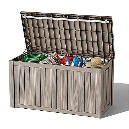 Patiozen 150-Gallon Extra-Large Outdoor Storage Bin Patio Storage Deck Box